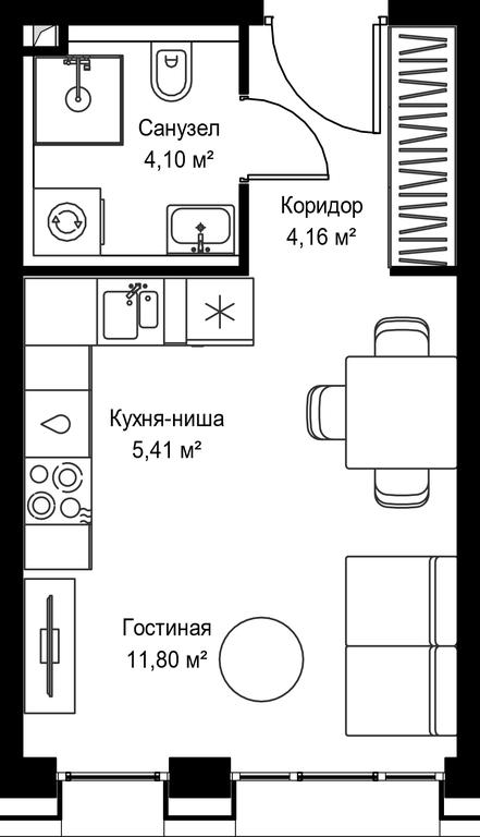 Apartment Sale, 25.47 sq. m. at Seliger City, Ilmenskiy Drive, 14к3, Moscow, Russia #2 Apartment Sale, 25.47 sq. m. at Seliger City, Ilmenskiy Drive, 14к3, Moscow, Russia #2