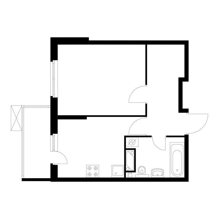 Продажа 1-комн. квартиры, 38,3 м² в ЖК «Митинский лес», Муравская улица, 44А, Москва, Россия #1 Продажа 1-комн. квартиры, 38,3 м² в ЖК «Митинский лес», Муравская улица, 44А, Москва, Россия #1