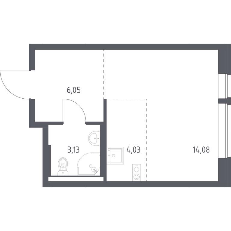 Apartment Sale, 27.29平方米 at Kvartal Aviatorov, ulitsa Koldunova, Aviatorov Microdistrict, Balashikha, Moscow Region, Russia #1 Apartment Sale, 27.29平方米 at Kvartal Aviatorov, ulitsa Koldunova, Aviatorov Microdistrict, Balashikha, Moscow Region, Russia #1