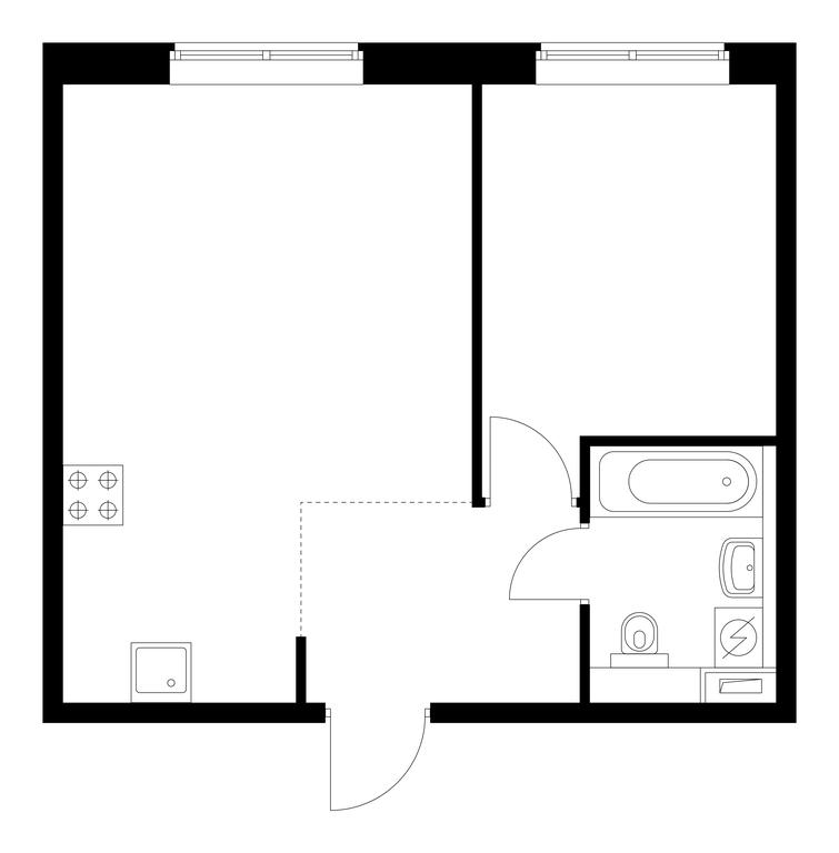 1-BD Apartment Sale, 39.9平方米 at Butovo Park 2, Butovo Park Residential Complex, Butovo Work Settlement, Leninskiy City District, Moscow Region, Russia #1 1-BD Apartment Sale, 39.9平方米 at Butovo Park 2, Butovo Park Residential Complex, Butovo Work Settlement, Leninskiy City District, Moscow Region, Russia #1