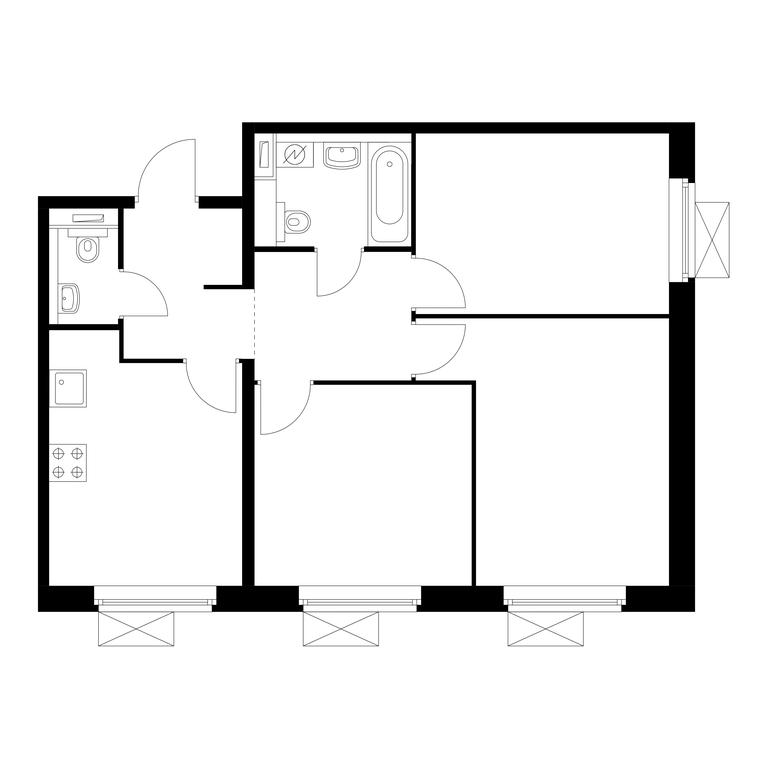 3-BD Apartment Sale, 64平方米 at Vostochnoe Butovo, Krymskaya Street, 13, rabochiy posyolok Bobrovo, Leninskiy City District, Moscow Region, Russia #1 3-BD Apartment Sale, 64平方米 at Vostochnoe Butovo, Krymskaya Street, 13, rabochiy posyolok Bobrovo, Leninskiy City District, Moscow Region, Russia #1