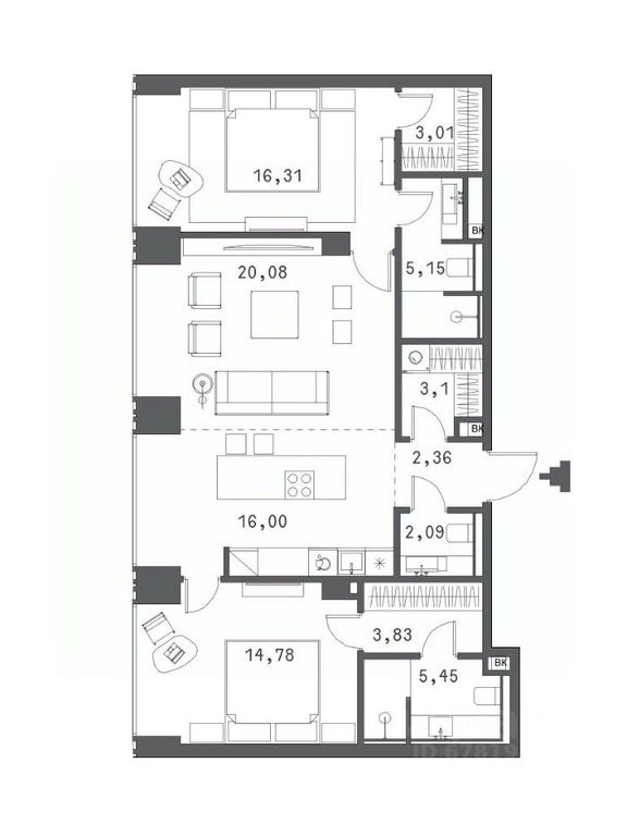 1-BD Apartment Sale, 93.38 sq. m. at Klubny dom Forum (Klubny dom Forum), Sadovaya-Sukharevskaya Street, Moscow, Russia #1 1-BD Apartment Sale, 93.38 sq. m. at Klubny dom Forum (Klubny dom Forum), Sadovaya-Sukharevskaya Street, Moscow, Russia #1