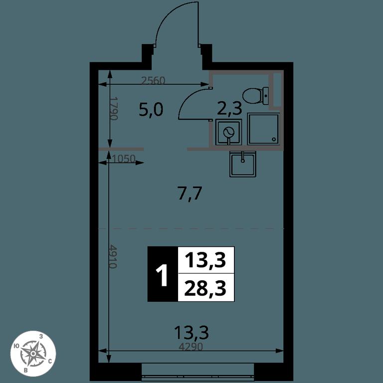 Apartment Sale, 28.3 sq. m. at Pervy Donskoj, zhiloy mikrorayon Sapronovo, derevnya Sapronovo, Leninskiy City District, Moscow Region, Russia #2 Apartment Sale, 28.3 sq. m. at Pervy Donskoj, zhiloy mikrorayon Sapronovo, derevnya Sapronovo, Leninskiy City District, Moscow Region, Russia #2