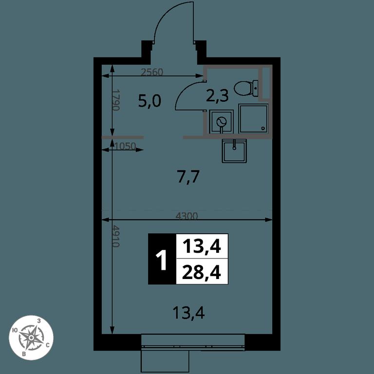 Apartment Sale, 28.4 sq. m. at Pervy Donskoj, zhiloy mikrorayon Sapronovo, derevnya Sapronovo, Leninskiy City District, Moscow Region, Russia #2 Apartment Sale, 28.4 sq. m. at Pervy Donskoj, zhiloy mikrorayon Sapronovo, derevnya Sapronovo, Leninskiy City District, Moscow Region, Russia #2