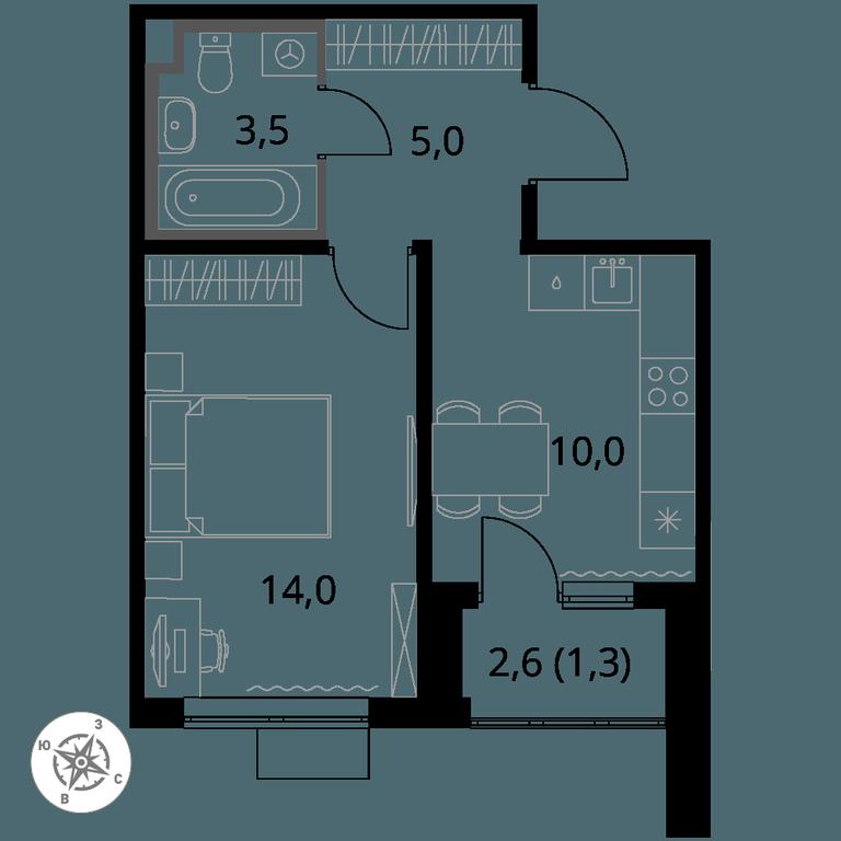 1-BD Apartment Sale, 33.8 sq. m. at Pervy Donskoj, zhiloy mikrorayon Sapronovo, derevnya Sapronovo, Leninskiy City District, Moscow Region, Russia #1 1-BD Apartment Sale, 33.8 sq. m. at Pervy Donskoj, zhiloy mikrorayon Sapronovo, derevnya Sapronovo, Leninskiy City District, Moscow Region, Russia #1