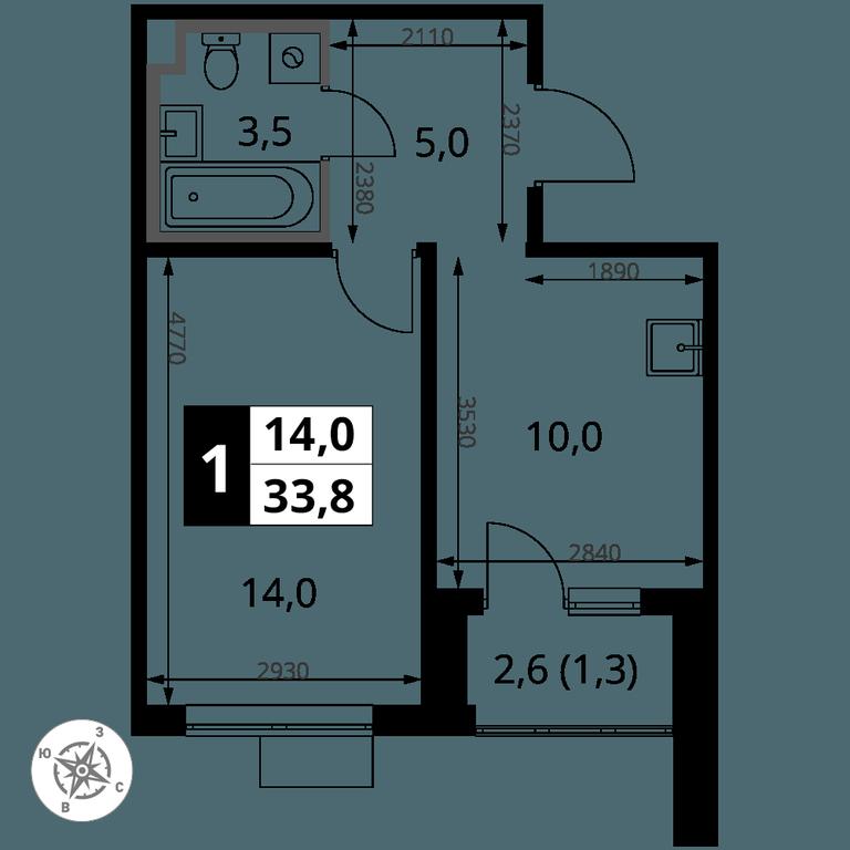 1-BD Apartment Sale, 33.8 sq. m. at Pervy Donskoj, zhiloy mikrorayon Sapronovo, derevnya Sapronovo, Leninskiy City District, Moscow Region, Russia #2 1-BD Apartment Sale, 33.8 sq. m. at Pervy Donskoj, zhiloy mikrorayon Sapronovo, derevnya Sapronovo, Leninskiy City District, Moscow Region, Russia #2