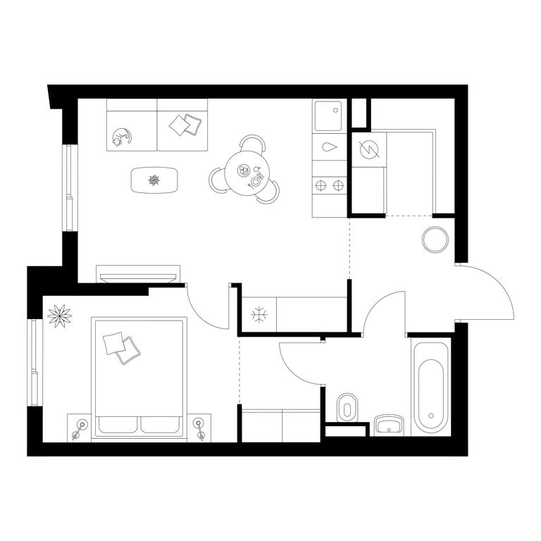 1-BD Apartment Sale, 37.7平方米 at Salarevo Park, Salaryevskaya Street, 8к1, Moskovskiy Settlement, Moscow, Russia #1 1-BD Apartment Sale, 37.7平方米 at Salarevo Park, Salaryevskaya Street, 8к1, Moskovskiy Settlement, Moscow, Russia #1
