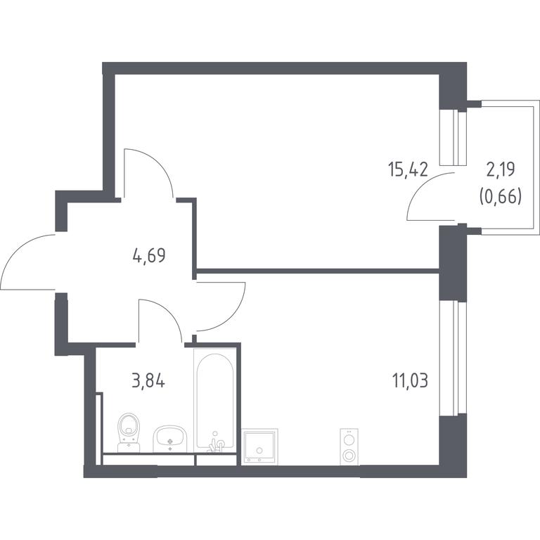 Продажа квартиры, 35,64 м² в ЖК «Новое Видное», деревня Калиновка, Ленинский городской округ, Московская область, Россия #1 Продажа квартиры, 35,64 м² в ЖК «Новое Видное», деревня Калиновка, Ленинский городской округ, Московская область, Россия #1