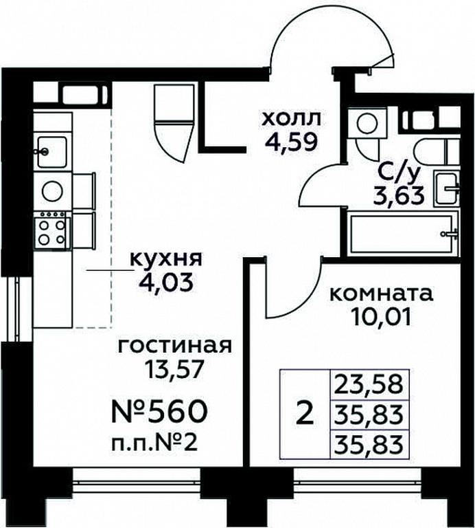 1-BD Apartment Sale, 35.83 sq. m. at Kvartal Rumyantsevo, ulitsa Admirala Kornilova, с1, Mosrentgen Settlement, Moscow, Russia #1 1-BD Apartment Sale, 35.83 sq. m. at Kvartal Rumyantsevo, ulitsa Admirala Kornilova, с1, Mosrentgen Settlement, Moscow, Russia #1