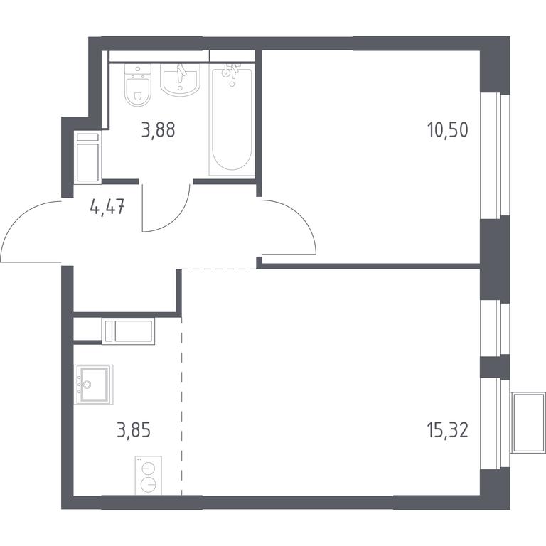 Apartment Sale, 38 sq. m. at Pribrezhnyi Park, Pribrezhniy Park Residential Complex, Village of Yam, Domodedovo City District, Moscow Region, Russia #1 Apartment Sale, 38 sq. m. at Pribrezhnyi Park, Pribrezhniy Park Residential Complex, Village of Yam, Domodedovo City District, Moscow Region, Russia #1