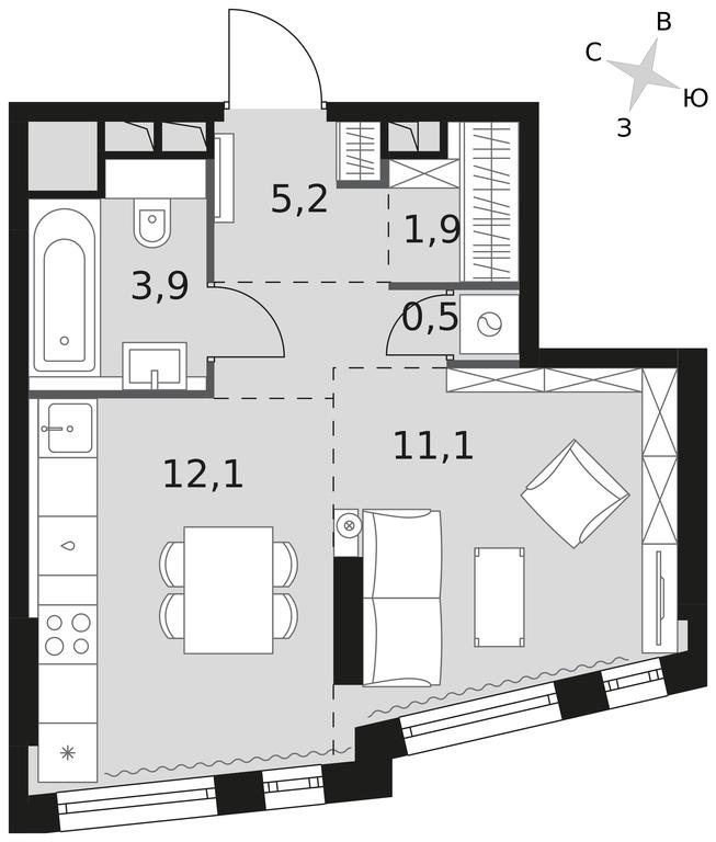 Apartment Sale, 34.7 sq. m. at Rotterdam, Varshavskoye Highway, 37Ак1с2, Moscow, Russia #1 Apartment Sale, 34.7 sq. m. at Rotterdam, Varshavskoye Highway, 37Ак1с2, Moscow, Russia #1