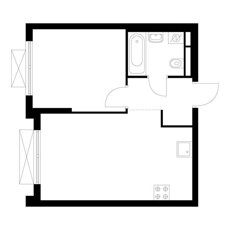 1-BD Apartment Sale, 38.56平方米 at Ilinskie Luga, Zapovednaya Street, 1, posyolok Ilyinskoye-Usovo, Krasnogorsk City District, Moscow Region, Russia #1 1-BD Apartment Sale, 38.56平方米 at Ilinskie Luga, Zapovednaya Street, 1, posyolok Ilyinskoye-Usovo, Krasnogorsk City District, Moscow Region, Russia #1