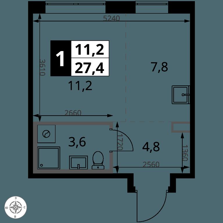 Apartment Sale, 27.4 sq. m. at 1-y Salarevskiy, Kiyevskoye Highway, Moskovskiy Settlement, Moscow, Russia #2 Apartment Sale, 27.4 sq. m. at 1-y Salarevskiy, Kiyevskoye Highway, Moskovskiy Settlement, Moscow, Russia #2