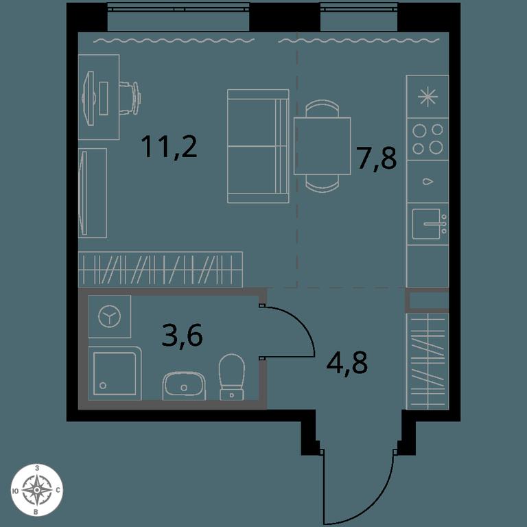 Apartment Sale, 27.4 sq. m. at 1-y Salarevskiy, Kiyevskoye Highway, Moskovskiy Settlement, Moscow, Russia #1 Apartment Sale, 27.4 sq. m. at 1-y Salarevskiy, Kiyevskoye Highway, Moskovskiy Settlement, Moscow, Russia #1