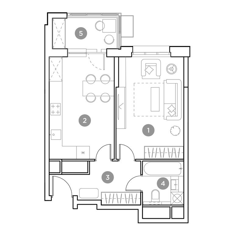 1-BD Apartment Sale, 41.4 sq. m. at Gogol Park, ulitsa Gogolya, 3, Lyubertsy, Moscow Region, Russia #1 1-BD Apartment Sale, 41.4 sq. m. at Gogol Park, ulitsa Gogolya, 3, Lyubertsy, Moscow Region, Russia #1