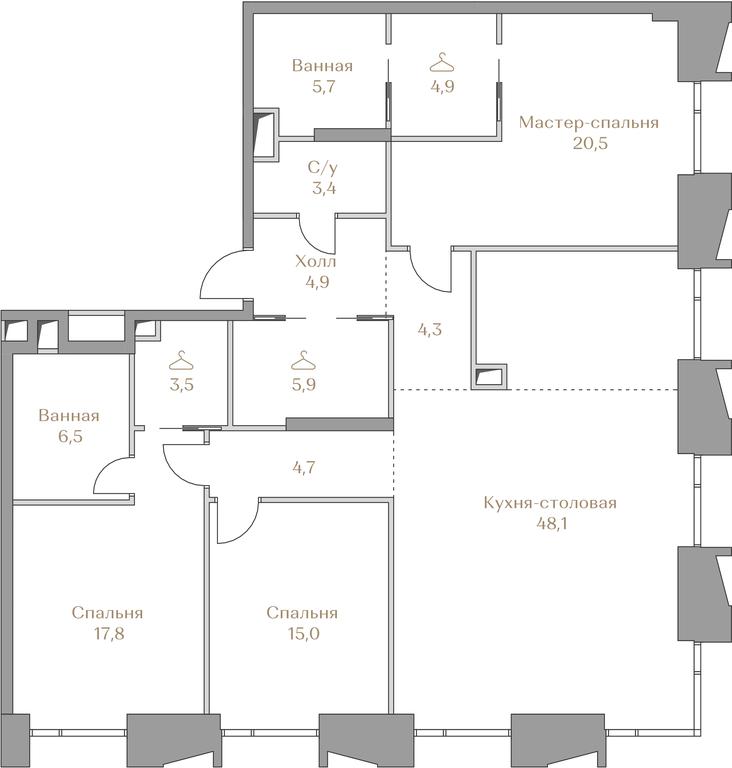 2-BD Apartment Sale, 85.9 sq. m. at Luzhniki Collection, Luzhnetskaya Embankment, 2/4с17, Moscow, Russia #1 2-BD Apartment Sale, 85.9 sq. m. at Luzhniki Collection, Luzhnetskaya Embankment, 2/4с17, Moscow, Russia #1