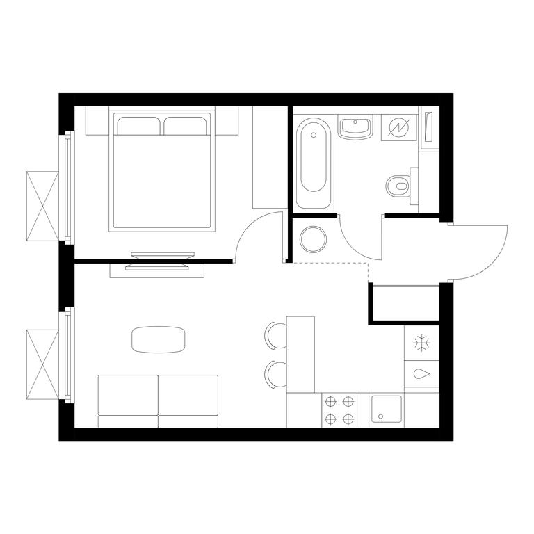 1-BD Apartment Sale, 32.6 sq. m. at Yaroslavskiy, 16th Microdistrict, Mytischi, Moscow Region, Russia #1 1-BD Apartment Sale, 32.6 sq. m. at Yaroslavskiy, 16th Microdistrict, Mytischi, Moscow Region, Russia #1