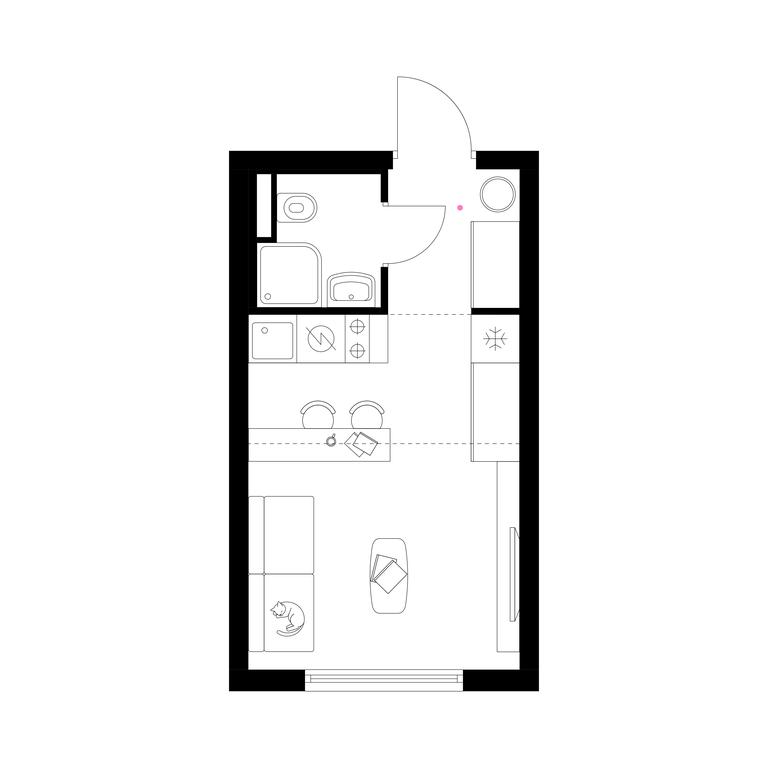Apartment Sale, 19.9 sq. m. at Belaya Dacha Park, mikrorayon Parkovy, 1, Kotelniki, Moscow Region, Russia #1