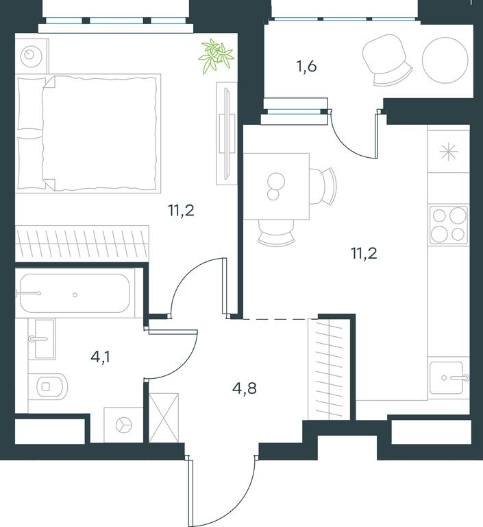 Apartment Sale, 32.9 sq. m. at Gorod V lesu, Gorod V Lesu Residential Complex, Village of Otradnoye, Krasnogorsk Urban District, Moscow Region, Russia #1 Apartment Sale, 32.9 sq. m. at Gorod V lesu, Gorod V Lesu Residential Complex, Village of Otradnoye, Krasnogorsk Urban District, Moscow Region, Russia #1