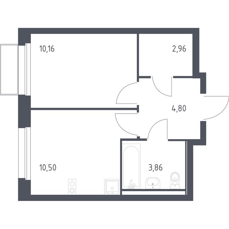 Apartment Sale, 32.28平方米 at Kvartal Marino, kvartal № 175, 1с1, Filimonkovskoye Municipal Formation, Moscow, Russia #1