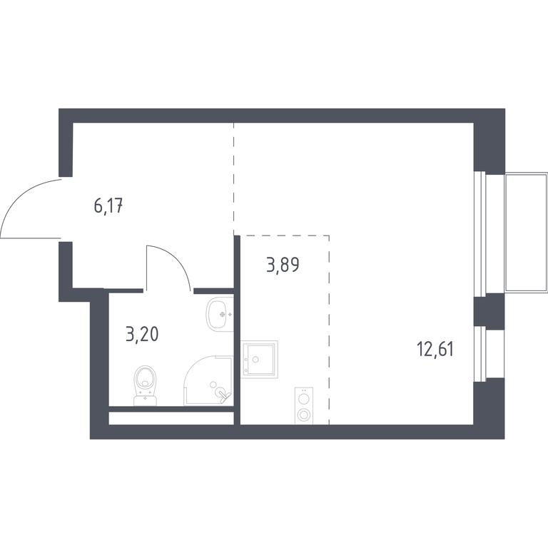 Apartment Sale, 25.87平方米 at Kvartal Marino, kvartal № 175, 1с1, Filimonkovskoye Municipal Formation, Moscow, Russia #1 Apartment Sale, 25.87平方米 at Kvartal Marino, kvartal № 175, 1с1, Filimonkovskoye Municipal Formation, Moscow, Russia #1