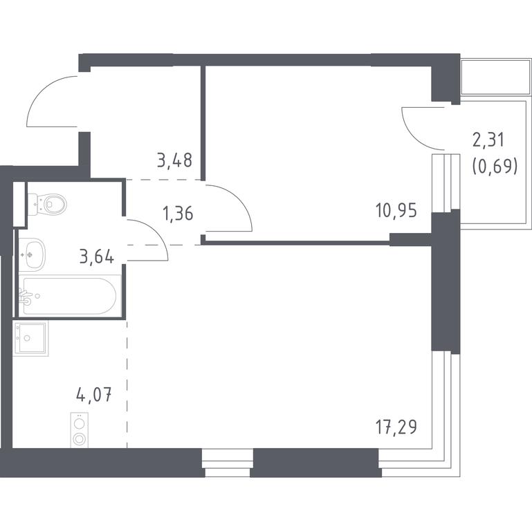Продажа квартиры, 41,48 м² в ЖК «Квартал Марьино», квартал № 175, 1с1, поселение Филимонковское, Москва, Россия #1 Продажа квартиры, 41,48 м² в ЖК «Квартал Марьино», квартал № 175, 1с1, поселение Филимонковское, Москва, Россия #1