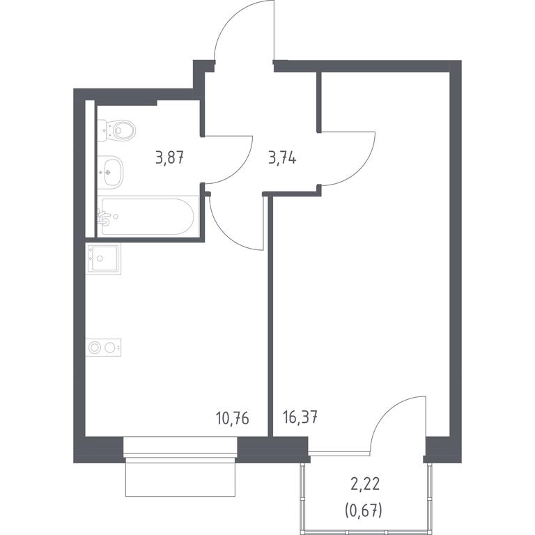 Apartment Sale, 35.41平方米 at Novoe Vnukovo, kvartal № 38, Kokoshkino Settlement, Moscow, Russia #1 Apartment Sale, 35.41平方米 at Novoe Vnukovo, kvartal № 38, Kokoshkino Settlement, Moscow, Russia #1