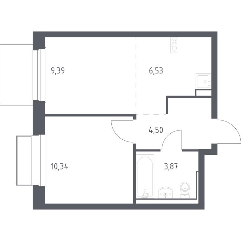 Apartment Sale, 34.63 sq. m. at Novoe Vnukovo, kvartal № 38, Kokoshkino Settlement, Moscow, Russia #1 Apartment Sale, 34.63 sq. m. at Novoe Vnukovo, kvartal № 38, Kokoshkino Settlement, Moscow, Russia #1
