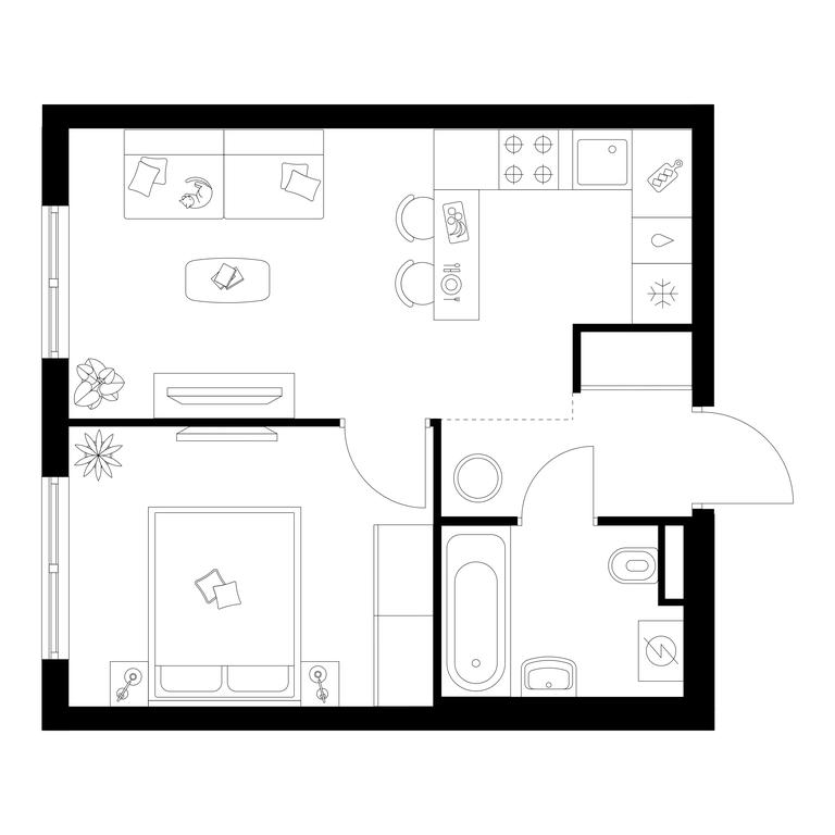 1-BD Apartment Sale, 34.3 sq. m. at Ilinskie Luga, Zapovednaya Street, 1, posyolok Ilyinskoye-Usovo, Krasnogorsk City District, Moscow Region, Russia #1 1-BD Apartment Sale, 34.3 sq. m. at Ilinskie Luga, Zapovednaya Street, 1, posyolok Ilyinskoye-Usovo, Krasnogorsk City District, Moscow Region, Russia #1