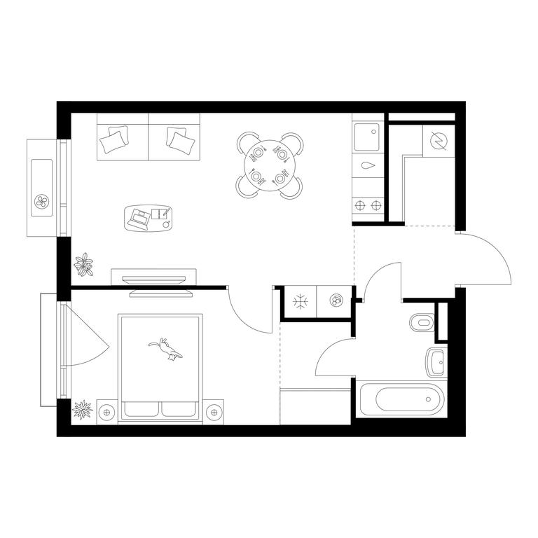 1-BD Apartment Sale, 39.12平方米 at Ilinskie Luga, Zapovednaya Street, 1, posyolok Ilyinskoye-Usovo, Krasnogorsk City District, Moscow Region, Russia #1 1-BD Apartment Sale, 39.12平方米 at Ilinskie Luga, Zapovednaya Street, 1, posyolok Ilyinskoye-Usovo, Krasnogorsk City District, Moscow Region, Russia #1