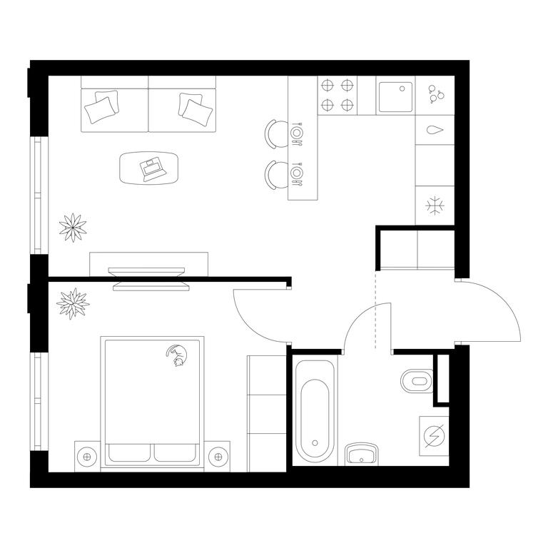 1-BD Apartment Sale, 36.13 sq. m. at Ilinskie Luga, Zapovednaya Street, 1, posyolok Ilyinskoye-Usovo, Krasnogorsk City District, Moscow Region, Russia #1 1-BD Apartment Sale, 36.13 sq. m. at Ilinskie Luga, Zapovednaya Street, 1, posyolok Ilyinskoye-Usovo, Krasnogorsk City District, Moscow Region, Russia #1