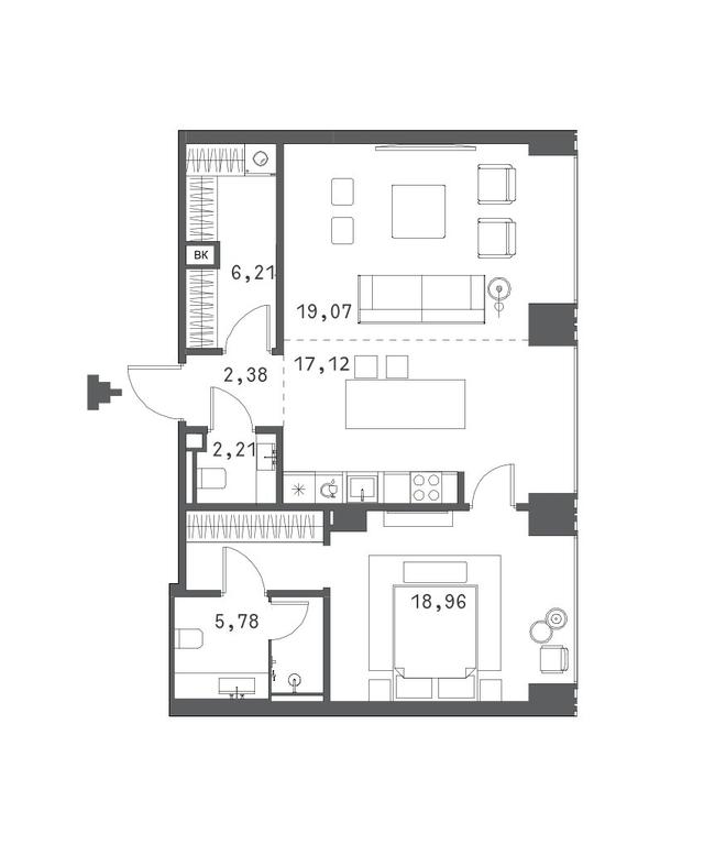 1-BD Apartment Sale, 73.18平方米 at Klubny dom Forum (Klubny dom Forum), Sadovaya-Sukharevskaya Street, Moscow, Russia #1 1-BD Apartment Sale, 73.18平方米 at Klubny dom Forum (Klubny dom Forum), Sadovaya-Sukharevskaya Street, Moscow, Russia #1