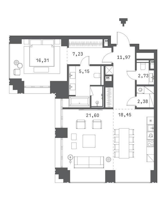1-BD Apartment Sale, 95.78 sq. m. at Klubny dom Forum (Klubny dom Forum), Sadovaya-Sukharevskaya Street, Moscow, Russia #1 1-BD Apartment Sale, 95.78 sq. m. at Klubny dom Forum (Klubny dom Forum), Sadovaya-Sukharevskaya Street, Moscow, Russia #1
