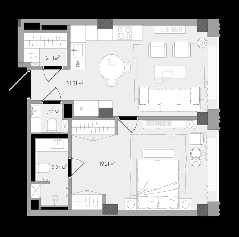 1-BD Apartment Sale, 48.9平方米 at Klubny dom Forum (Klubny dom Forum), Sadovaya-Sukharevskaya Street, Moscow, Russia #1 1-BD Apartment Sale, 48.9平方米 at Klubny dom Forum (Klubny dom Forum), Sadovaya-Sukharevskaya Street, Moscow, Russia #1