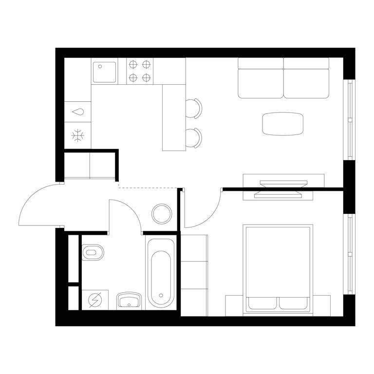 1-BD Apartment Sale, 34.2 sq. m. at Yauza Park, ulitsa Kolontsova, 4, Mytischi, Moscow Region, Russia #1 1-BD Apartment Sale, 34.2 sq. m. at Yauza Park, ulitsa Kolontsova, 4, Mytischi, Moscow Region, Russia #1