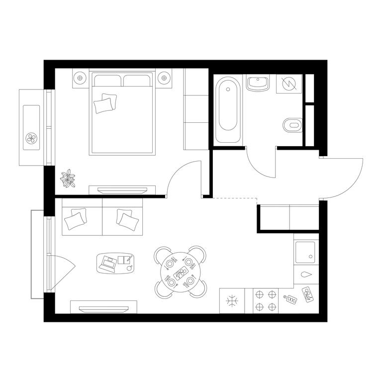 1-BD Apartment Sale, 33.97 sq. m. at Ilinskie Luga, Zapovednaya Street, 1, posyolok Ilyinskoye-Usovo, Krasnogorsk City District, Moscow Region, Russia #1 1-BD Apartment Sale, 33.97 sq. m. at Ilinskie Luga, Zapovednaya Street, 1, posyolok Ilyinskoye-Usovo, Krasnogorsk City District, Moscow Region, Russia #1