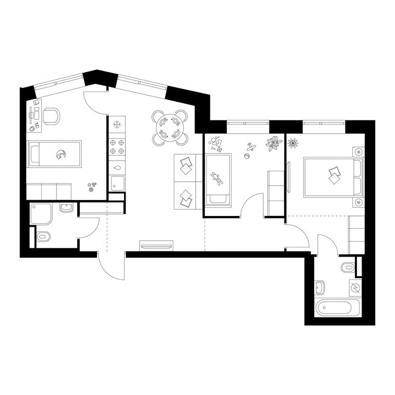 3-BD Apartment Sale, 60.6 sq. m. at Salarevo Park, Salaryevskaya Street, 8к1, Moskovskiy Settlement, Moscow, Russia #1 3-BD Apartment Sale, 60.6 sq. m. at Salarevo Park, Salaryevskaya Street, 8к1, Moskovskiy Settlement, Moscow, Russia #1
