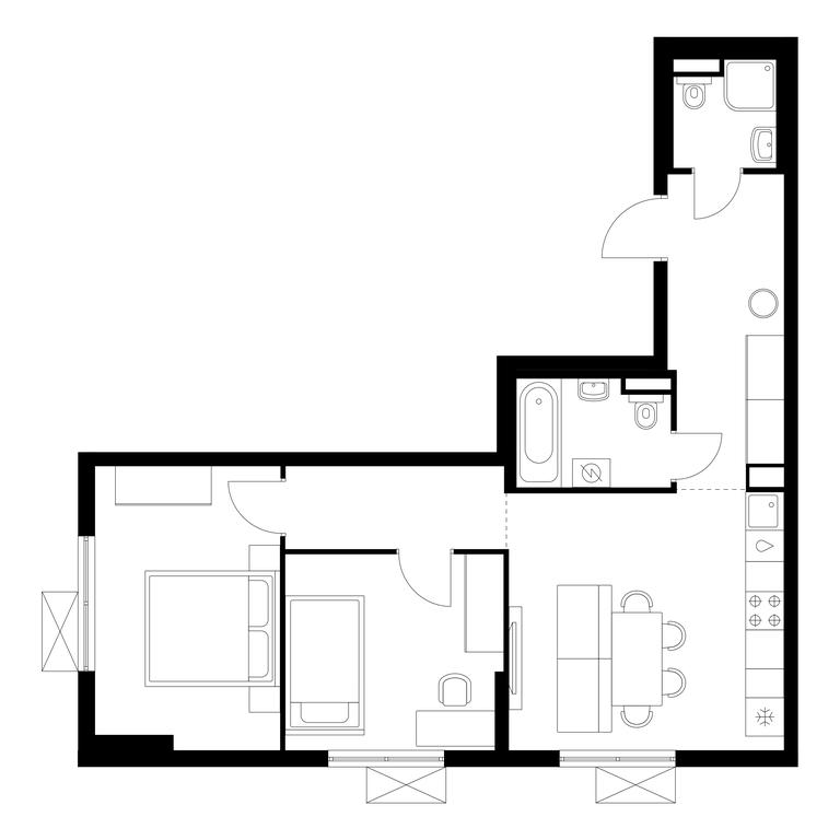 2-BD Apartment Sale, 58.7 sq. m. at Volzhskiy Park, 1st Grayvoronovsky Drive, 3с11, Moscow, Russia #1 2-BD Apartment Sale, 58.7 sq. m. at Volzhskiy Park, 1st Grayvoronovsky Drive, 3с11, Moscow, Russia #1