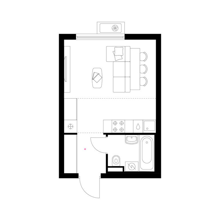 Apartment Sale, 25.4 sq. m. at Belaya Dacha Park, mikrorayon Parkovy, 1, Kotelniki, Moscow Region, Russia #1