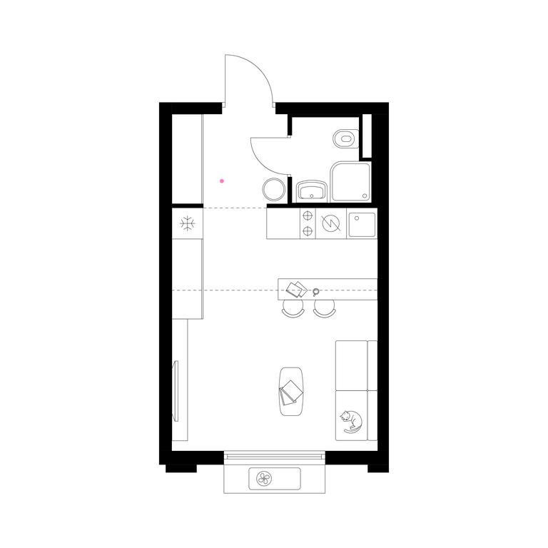Apartment Sale, 24.8 sq. m. at Belaya Dacha Park, mikrorayon Parkovy, 1, Kotelniki, Moscow Region, Russia #1