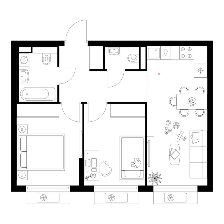 2-BD Apartment Sale, 49.7 sq. m. at Belaya Dacha Park, mikrorayon Parkovy, 1, Kotelniki, Moscow Region, Russia #1 2-BD Apartment Sale, 49.7 sq. m. at Belaya Dacha Park, mikrorayon Parkovy, 1, Kotelniki, Moscow Region, Russia #1