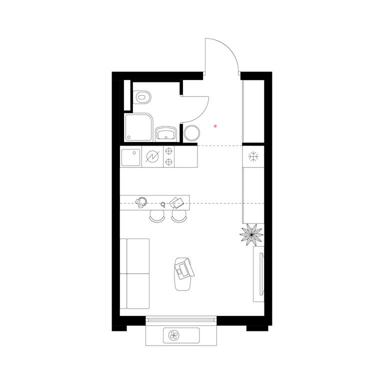 Apartment Sale, 24.8 sq. m. at Belaya Dacha Park, mikrorayon Parkovy, 1, Kotelniki, Moscow Region, Russia #1