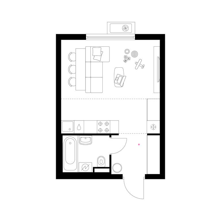 Apartment Sale, 27.3 sq. m. at Belaya Dacha Park, mikrorayon Parkovy, 1, Kotelniki, Moscow Region, Russia #1