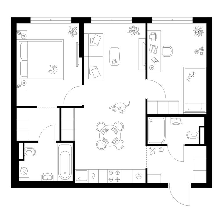 2-BD Apartment Sale, 56.9平方米 at Ilinskie Luga, Zapovednaya Street, 1, posyolok Ilyinskoye-Usovo, Krasnogorsk City District, Moscow Region, Russia #1 2-BD Apartment Sale, 56.9平方米 at Ilinskie Luga, Zapovednaya Street, 1, posyolok Ilyinskoye-Usovo, Krasnogorsk City District, Moscow Region, Russia #1