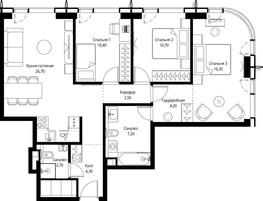 3-BD Apartment Sale, 85 sq. m. at City Bay, Volokolamskoye Highway, 95с3, Moscow, Russia #1 3-BD Apartment Sale, 85 sq. m. at City Bay, Volokolamskoye Highway, 95с3, Moscow, Russia #1
