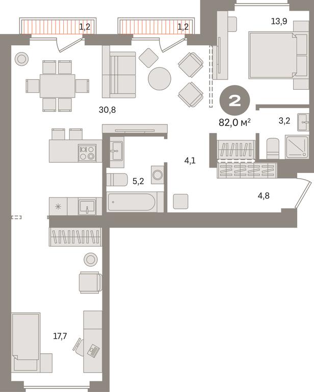 2-BD Apartment Sale, 84.4平方米 at Pervy kvartal, Kalinovaya ulitsa, derevnya Sapronovo, Leninskiy City District, Moscow Region, Russia #1 2-BD Apartment Sale, 84.4平方米 at Pervy kvartal, Kalinovaya ulitsa, derevnya Sapronovo, Leninskiy City District, Moscow Region, Russia #1