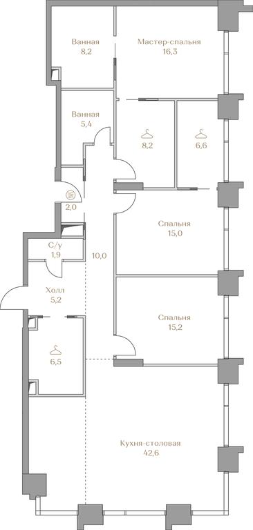 3-BD Apartment Sale, 143.1平方米 at Luzhniki Collection, Luzhnetskaya Embankment, 2/4с17, Moscow, Russia #1 3-BD Apartment Sale, 143.1平方米 at Luzhniki Collection, Luzhnetskaya Embankment, 2/4с17, Moscow, Russia #1