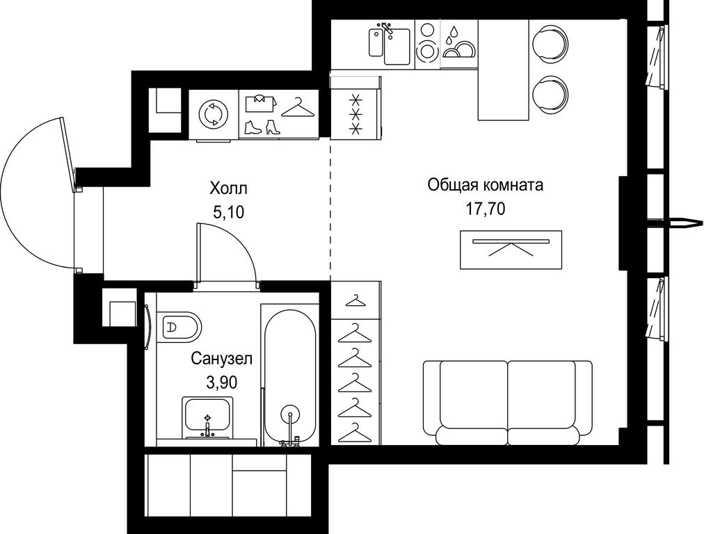 Apartment Sale, 26.7 sq. m. at City Bay, Volokolamskoye Highway, 95с3, Moscow, Russia #1 Apartment Sale, 26.7 sq. m. at City Bay, Volokolamskoye Highway, 95с3, Moscow, Russia #1