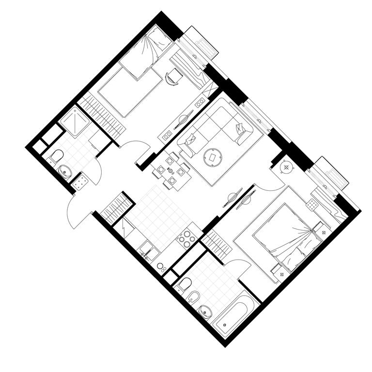 2-BD Apartment Sale, 60.8 sq. m. at Rezidentsii Skolkovo, Kashtanovaya ulitsa, 1, rabochiy posyolok Zarechye, Odintsovskiy City District, Moscow Region, Russia #1 2-BD Apartment Sale, 60.8 sq. m. at Rezidentsii Skolkovo, Kashtanovaya ulitsa, 1, rabochiy posyolok Zarechye, Odintsovskiy City District, Moscow Region, Russia #1