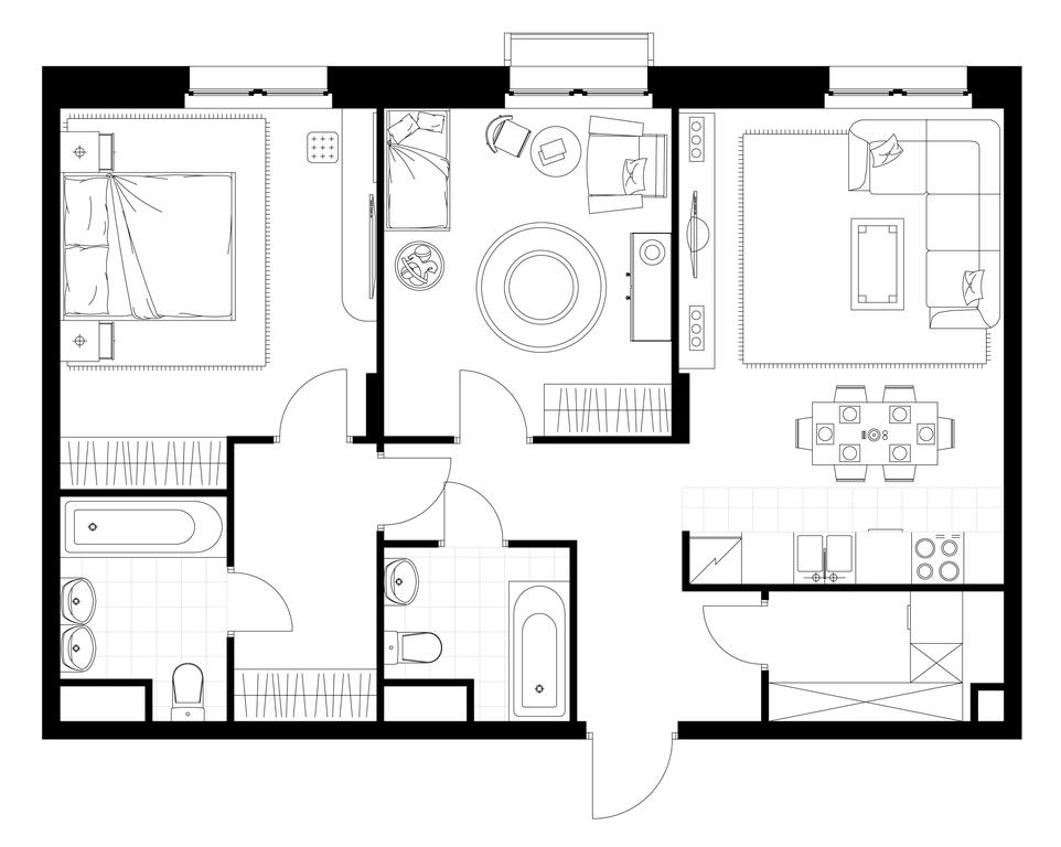 2-BD Apartment Sale, 70.5平方米 at Rezidentsii Skolkovo, Kashtanovaya ulitsa, 1, rabochiy posyolok Zarechye, Odintsovskiy City District, Moscow Region, Russia #1 2-BD Apartment Sale, 70.5平方米 at Rezidentsii Skolkovo, Kashtanovaya ulitsa, 1, rabochiy posyolok Zarechye, Odintsovskiy City District, Moscow Region, Russia #1